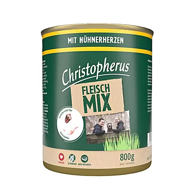 Christopherus – Fleischmix mit Hühnerherzen