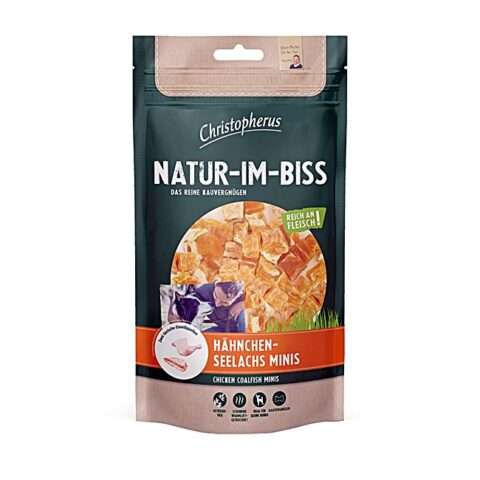 Christopherus - Natur-Im-Biss Hähnchen-Seelachs Minis 70g